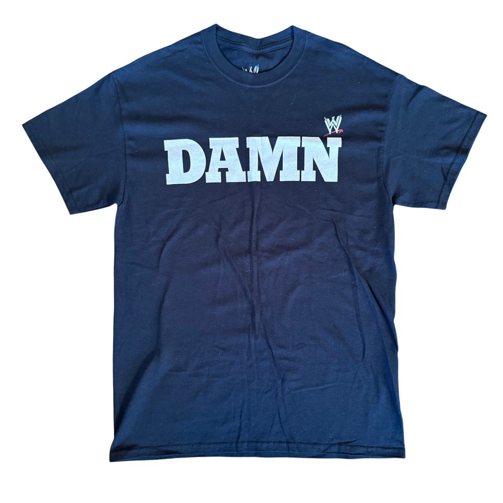 WWE Authentic Ron Simmons Damn T-Shirt Mens Medium Black 2011 Wrestling Graphic